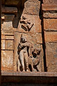 The great Chola temples of Tamil Nadu - The Brihadisvara temple of Gangaikondacholapuram. Sculptures of the vimana, attendant of Nataraja (South). 